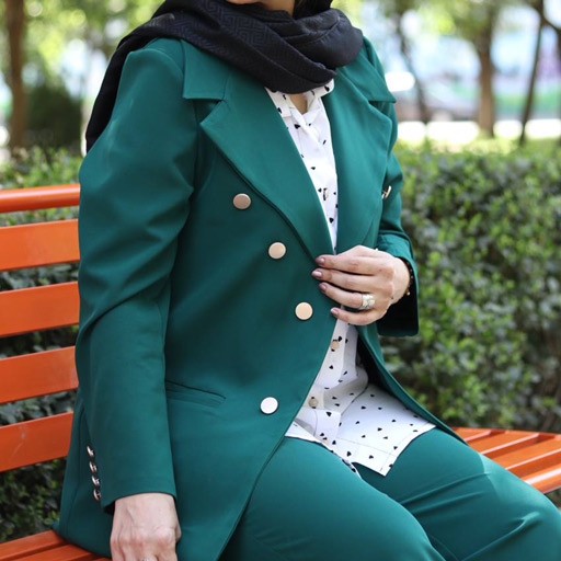 کت و شلوار زنانه سوپر مازراتی یقه انگلیسی سوپر مازراتی - Thumbnail 1